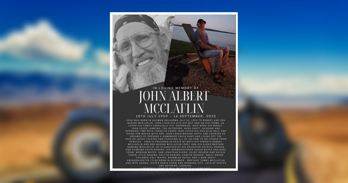 John Albert Mcclaflin Obituary, Mount Pleasant, TX