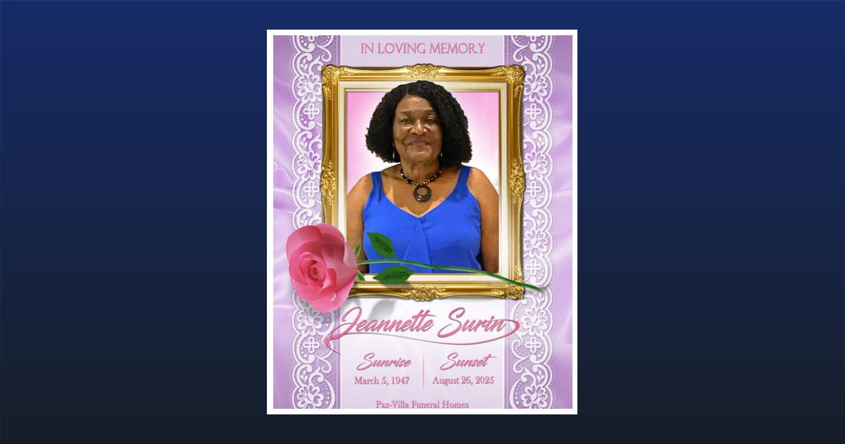 Jeannette Surin Obituary, Orlando, FL
