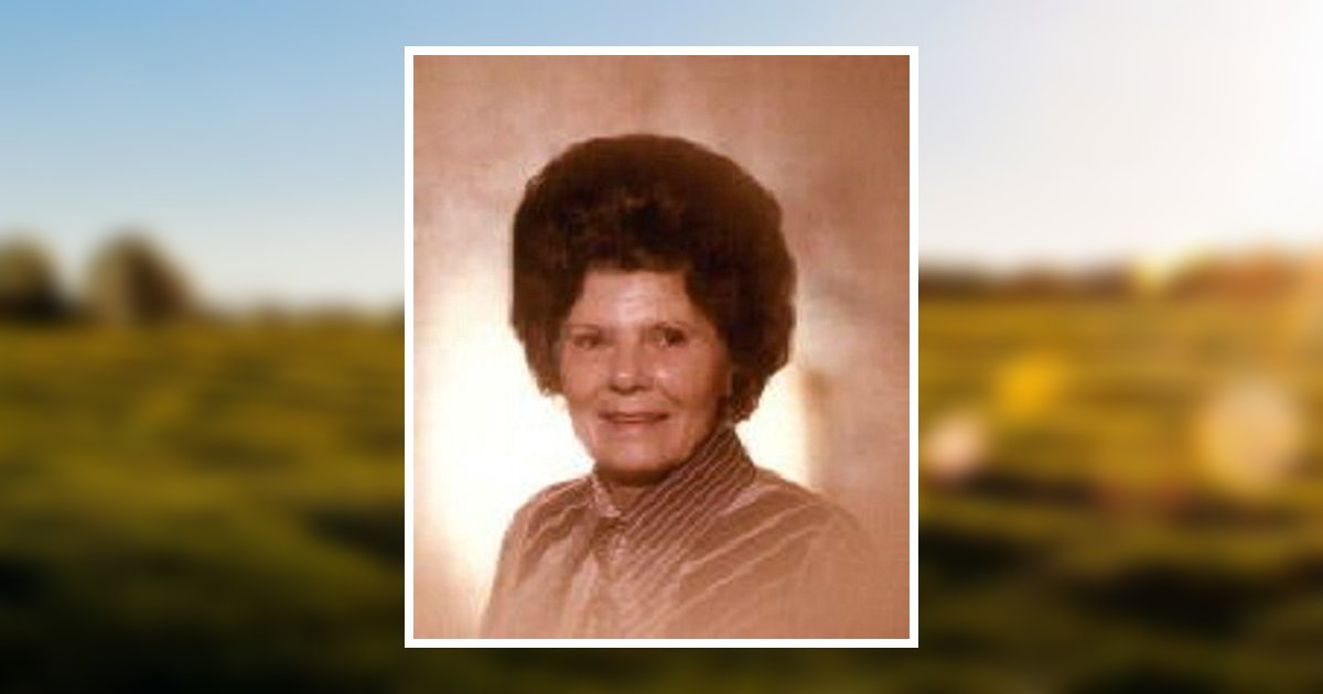 Sybil Jean Riggins Obituary October 2, 2000 - Anders Rice Funeral Home ...