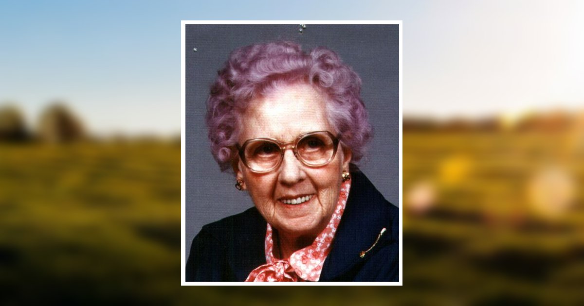 Mabel Flora (Johnson) Gates Obituary 1999 AndersonTeBeest Funeral Home