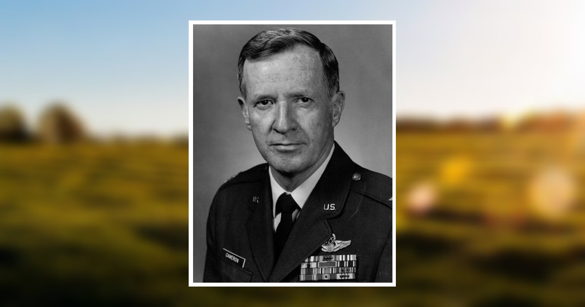 Colonel William Cameron Obituary April 14, 2020 - Carey Hand Colonial ...