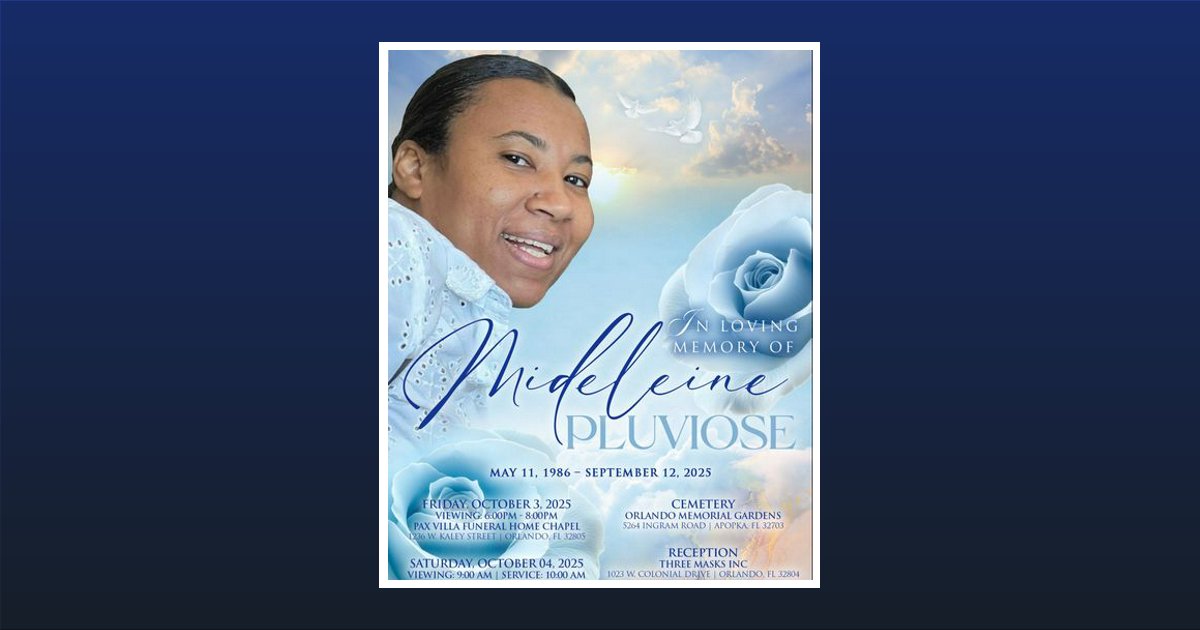 Madeleine Pluviose Obituary, Orlando, FL