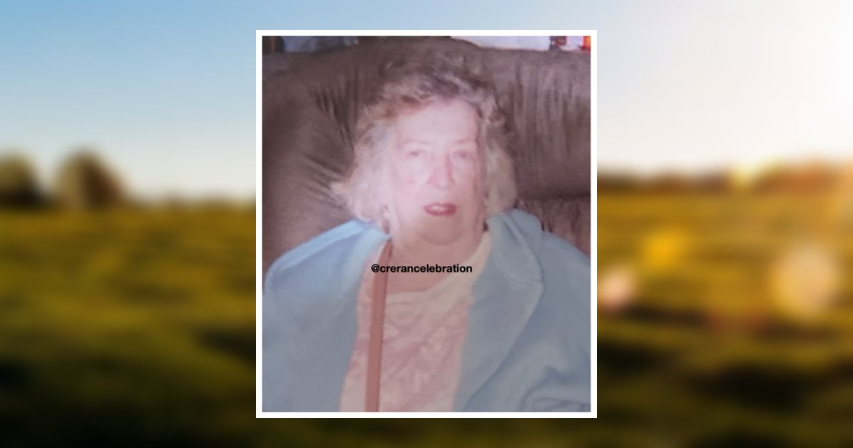 Grace M. (Kiefer) Cruts Obituary 2023 Etherington & Creran Funeral Homes