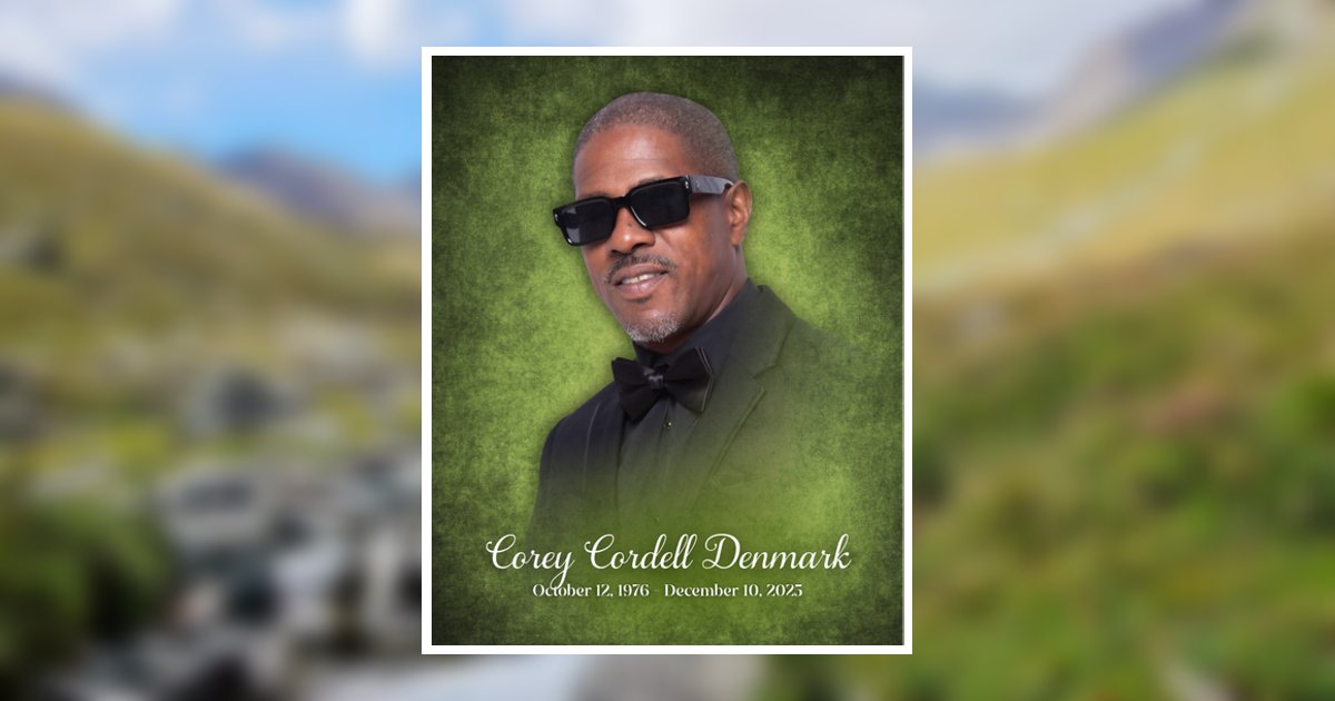 Corey Cordell Denmark Obituary December 10, 2025 - C L Page Mortuary
