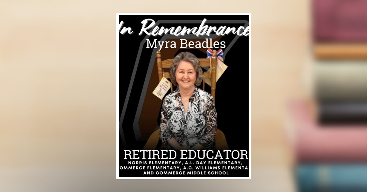 Myra Gail Beadles Obituary, Commerce, TX