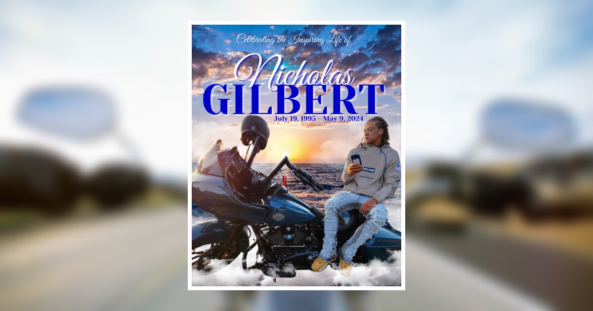 Nicholas Gilbert Obituary 2024 - Inspired Life Memorials and Cremations