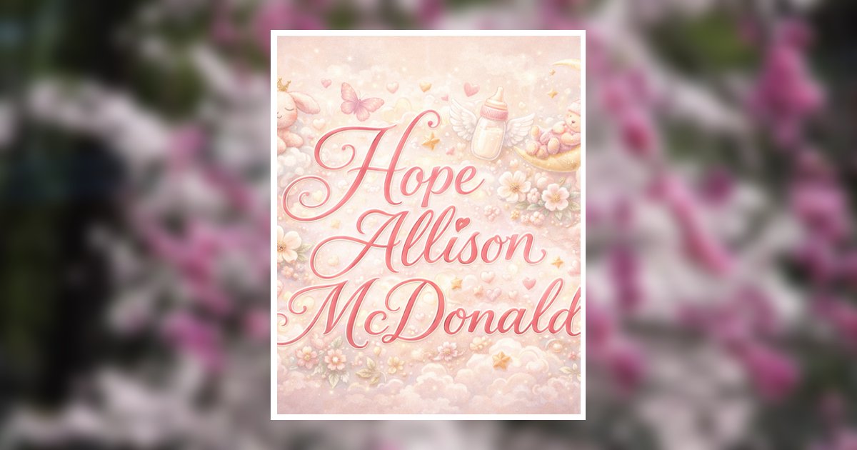 Hope Allison Mcdonald Pensacola, FL Obituary