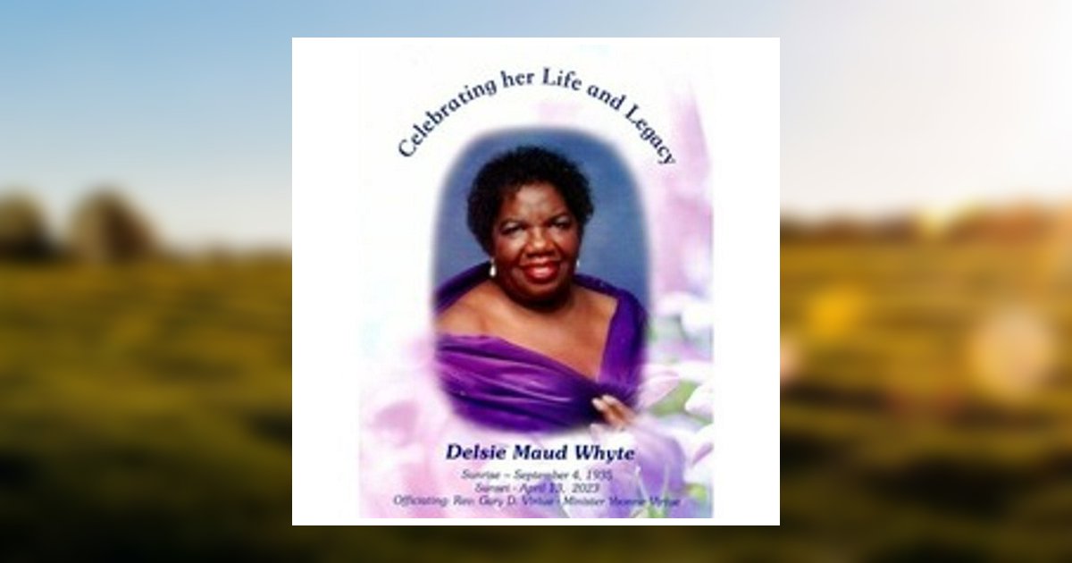 Delsie Maud Whyte Obituary 2023 T.M. Ralph Funeral Homes