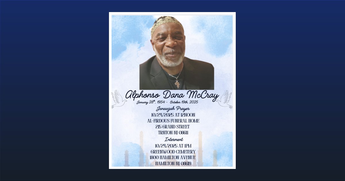 Alphonso Dana Mccray Obituary, Irvington, NJ