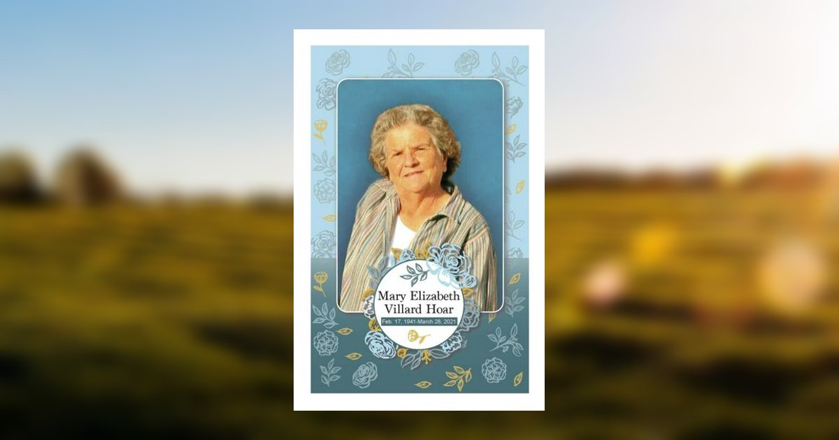 Mary Villard Hoar Obituary 2021 Horan & McConaty Funeral Service and