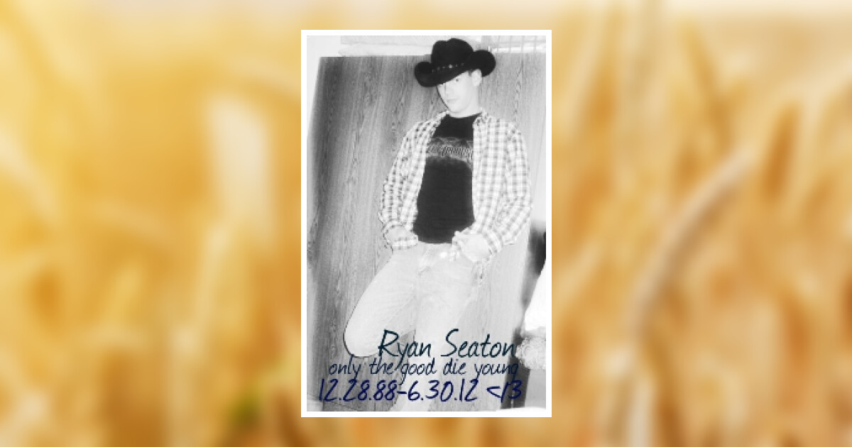 Ryan Jeffrey Seaton Obituary July 1, 2012 - Newcomer Dayton