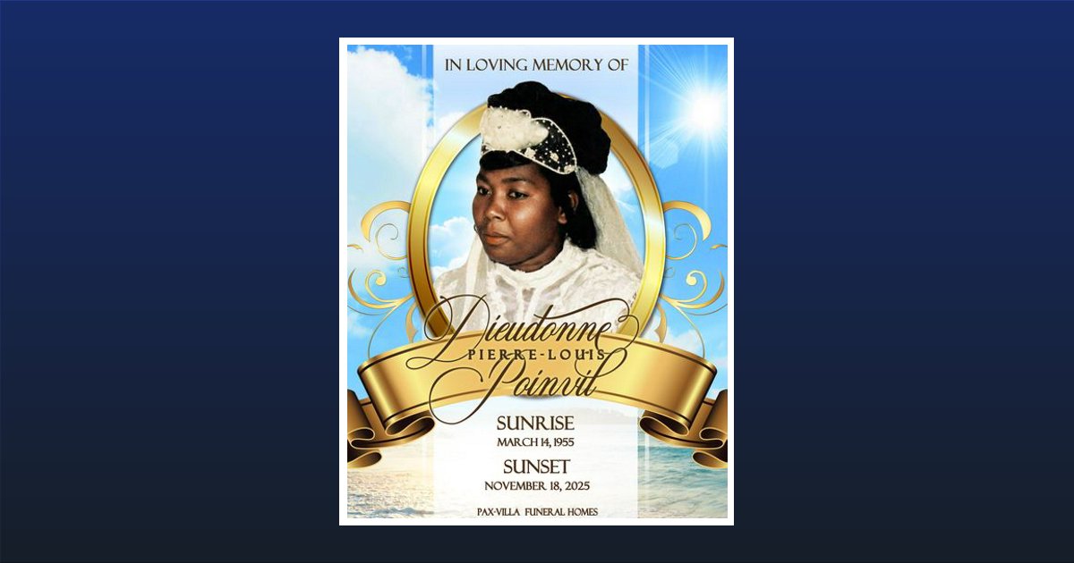 Dieudonne PierreLouis Poinvil Obituary, Orlando, FL